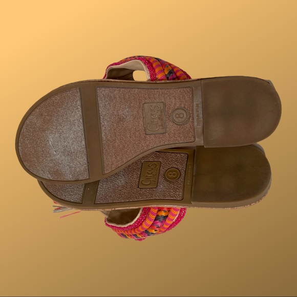 Circus by Sam Edelman Raffia and Bead Sandals Size 8 - Picture 3 of 3